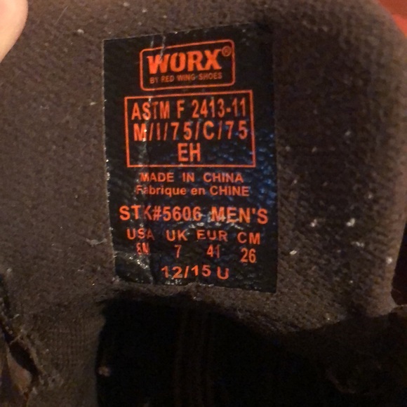 Red Wing Worx Steel Toe Work Boots - Picture 12 of 16